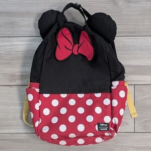 Loungefly Minnie Mouse Full Size Backpack With Laptop Sleeve